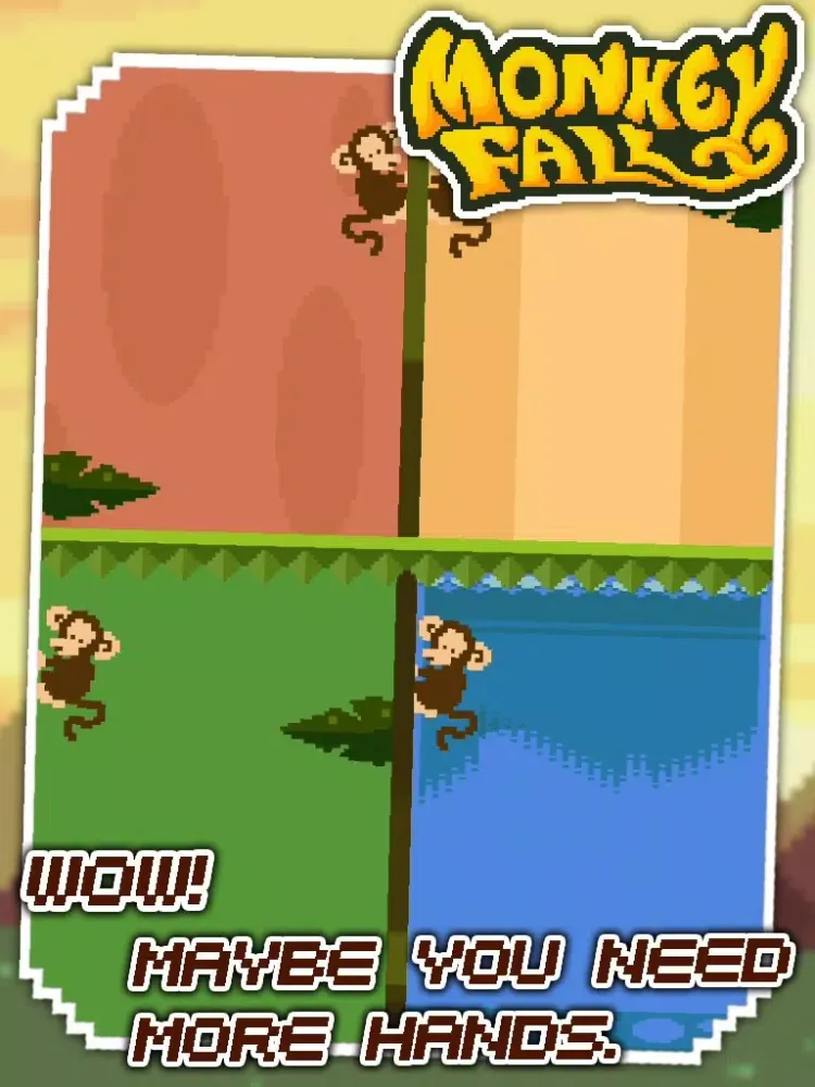 Captures d'écran de Monkey Fall Free iPad 
