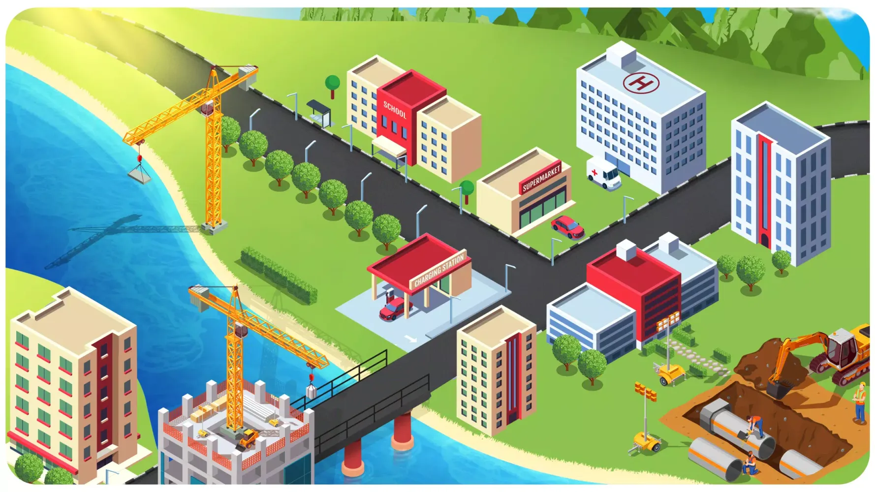 Скриншоты JCB Construction Truck Games