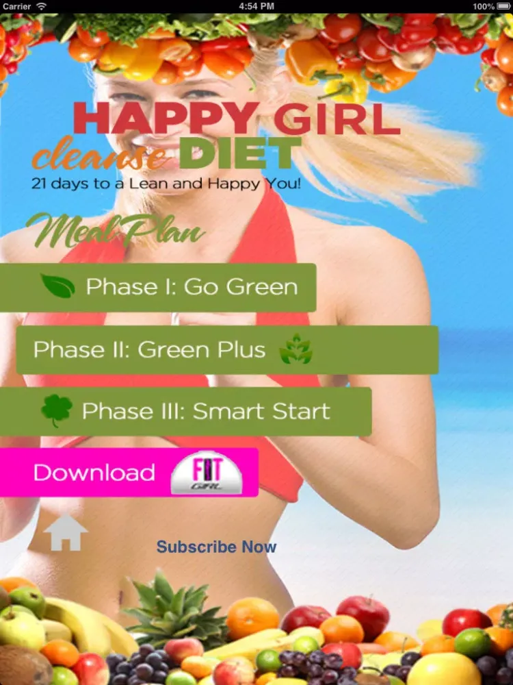 Tangkapan skrin Detox Diet: Fit Girl iPad 