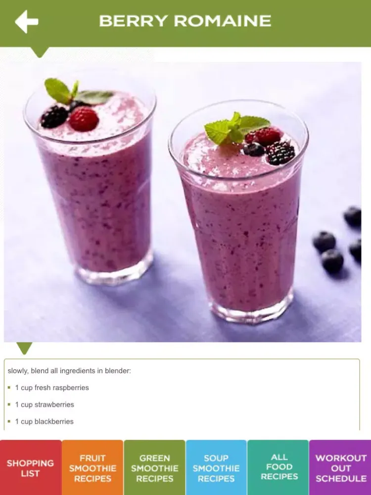 Tangkapan skrin Detox Diet: Fit Girl iPad 