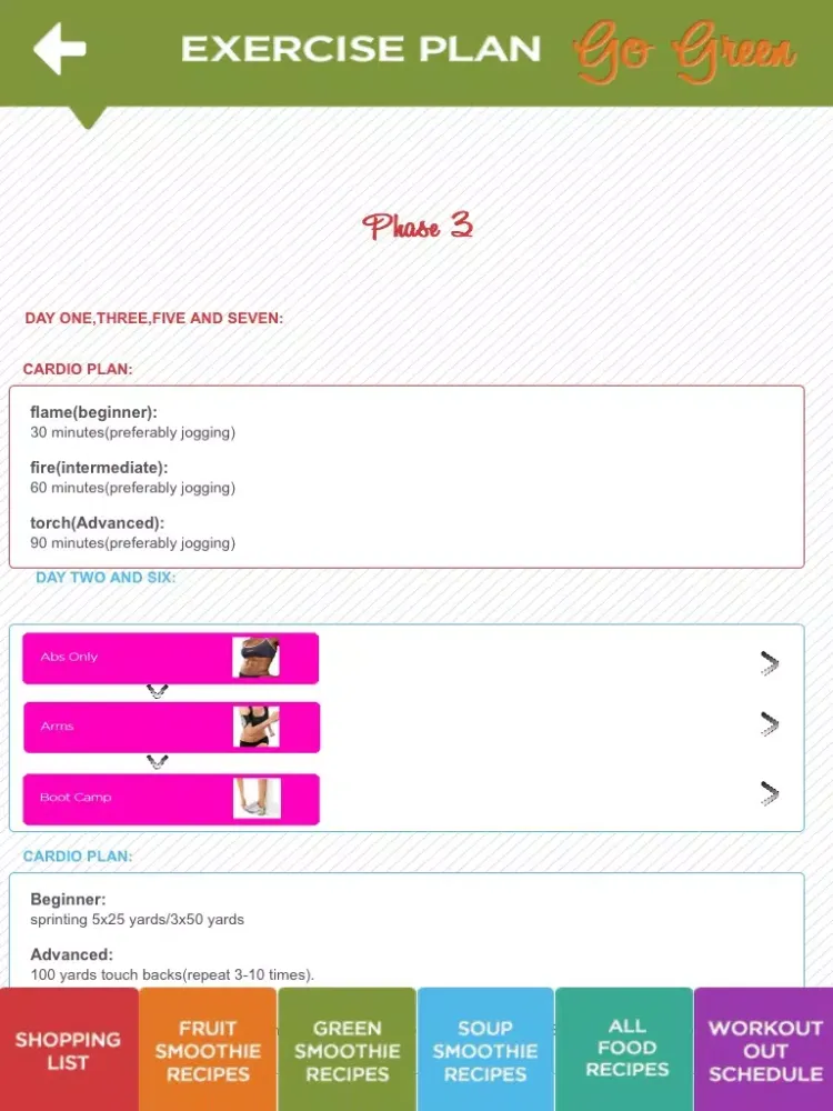 Tangkapan skrin Detox Diet: Fit Girl iPad 