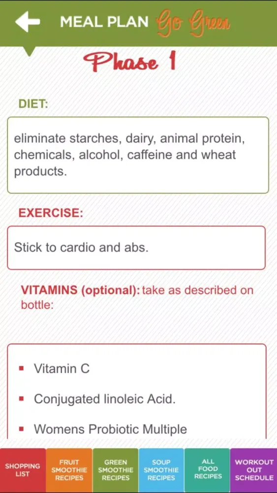Tangkapan skrin Detox Diet: Fit Girl