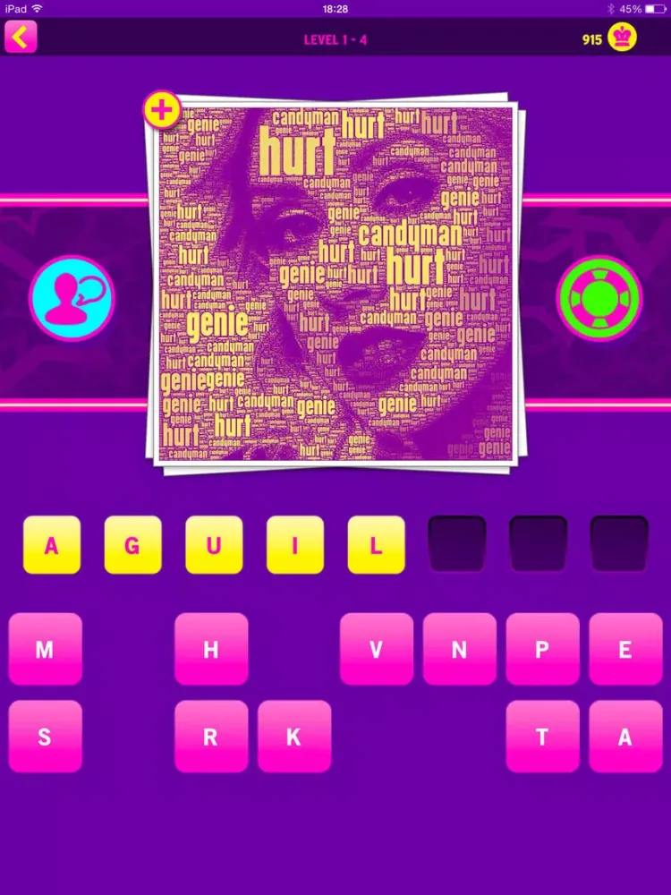 Guess that singer iPad  Screenshots