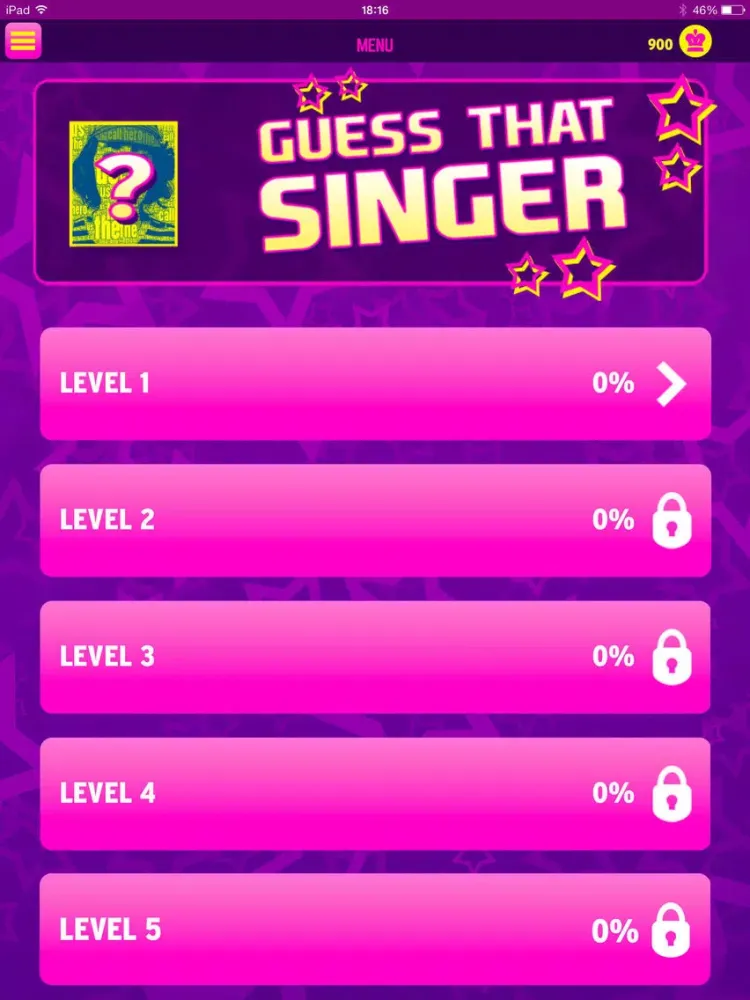 Guess that singer iPad  Screenshots