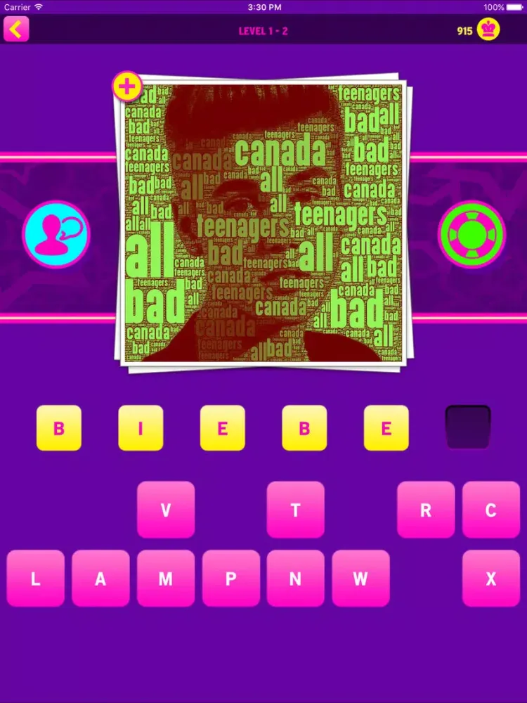 Guess that singer iPad  Screenshots
