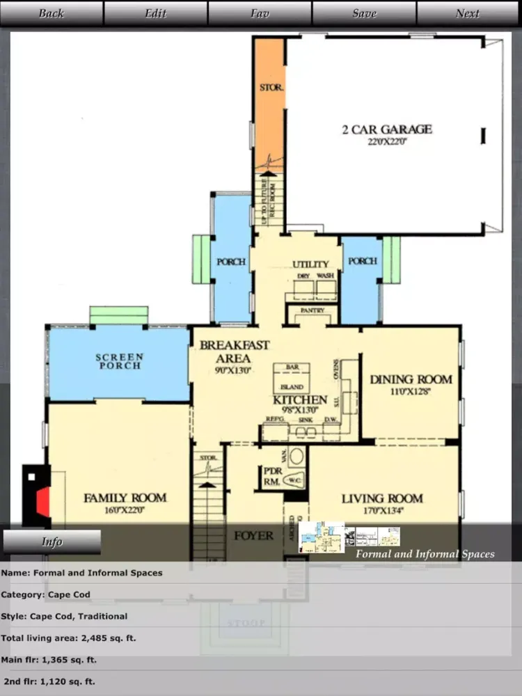 Cape Cod - Family House Plans iPad  স্ক্রিনশট