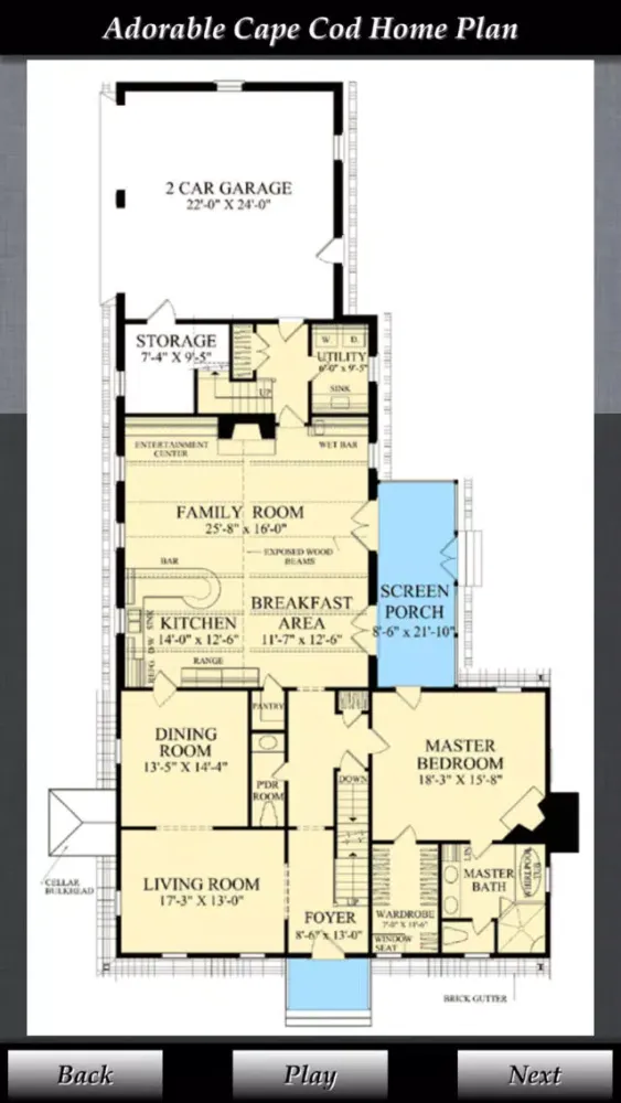Cape Cod - Family House Plans স্ক্রিনশট