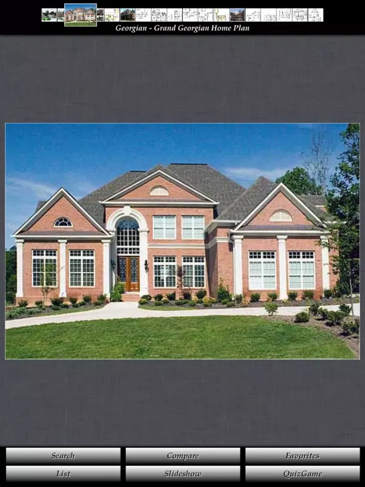 صور Georgian - Family House Plans iPad 