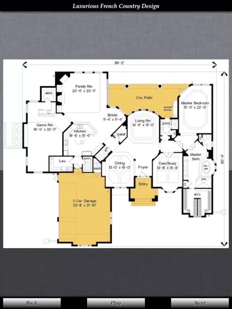 صور Georgian - Family House Plans iPad 