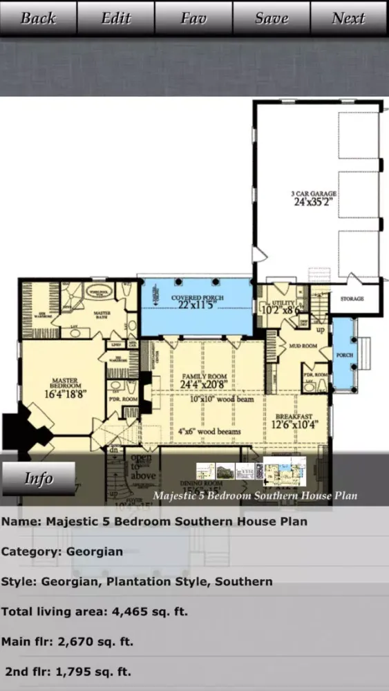 صور Georgian - Family House Plans