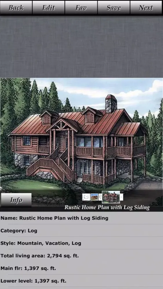 Log House Design - House Plans Screenshots