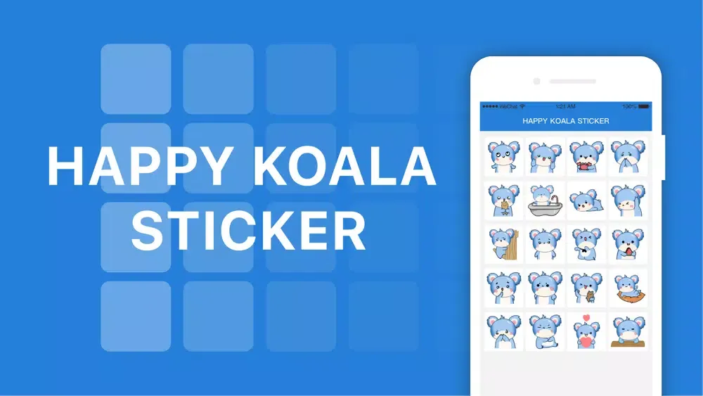 Happy koala sticker Screenshots