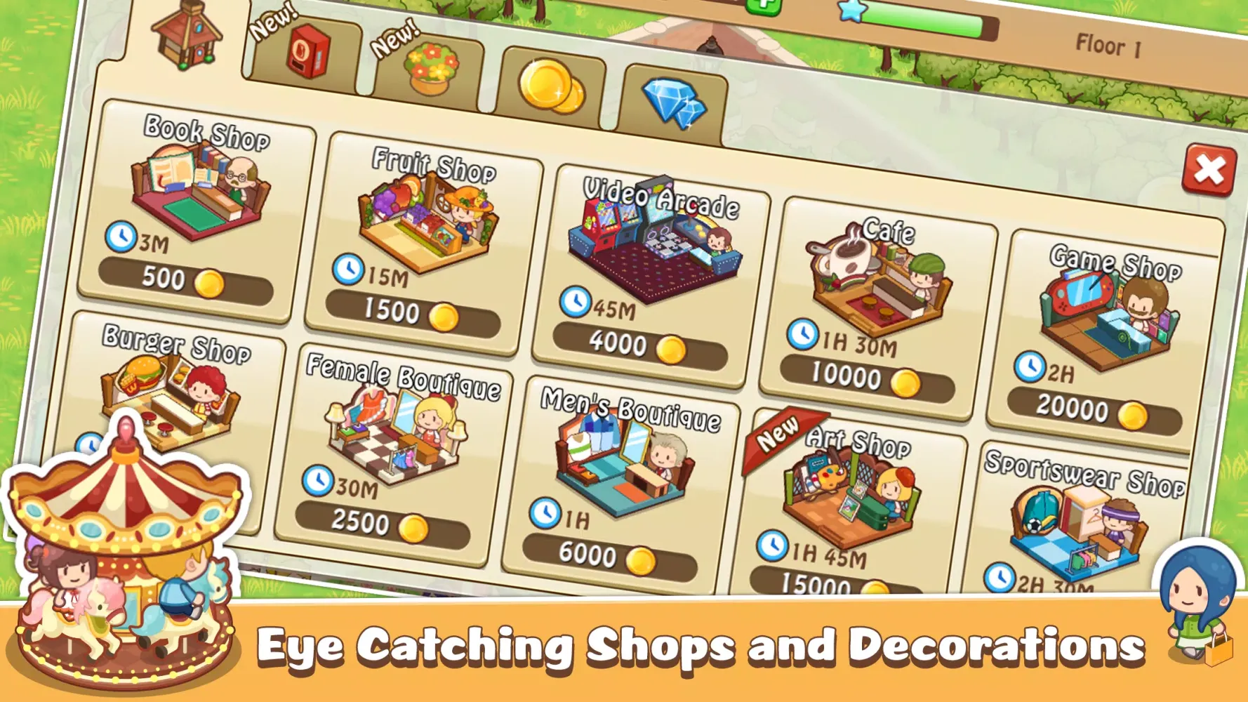 Happy Mall Story: Sim Game Screenshots