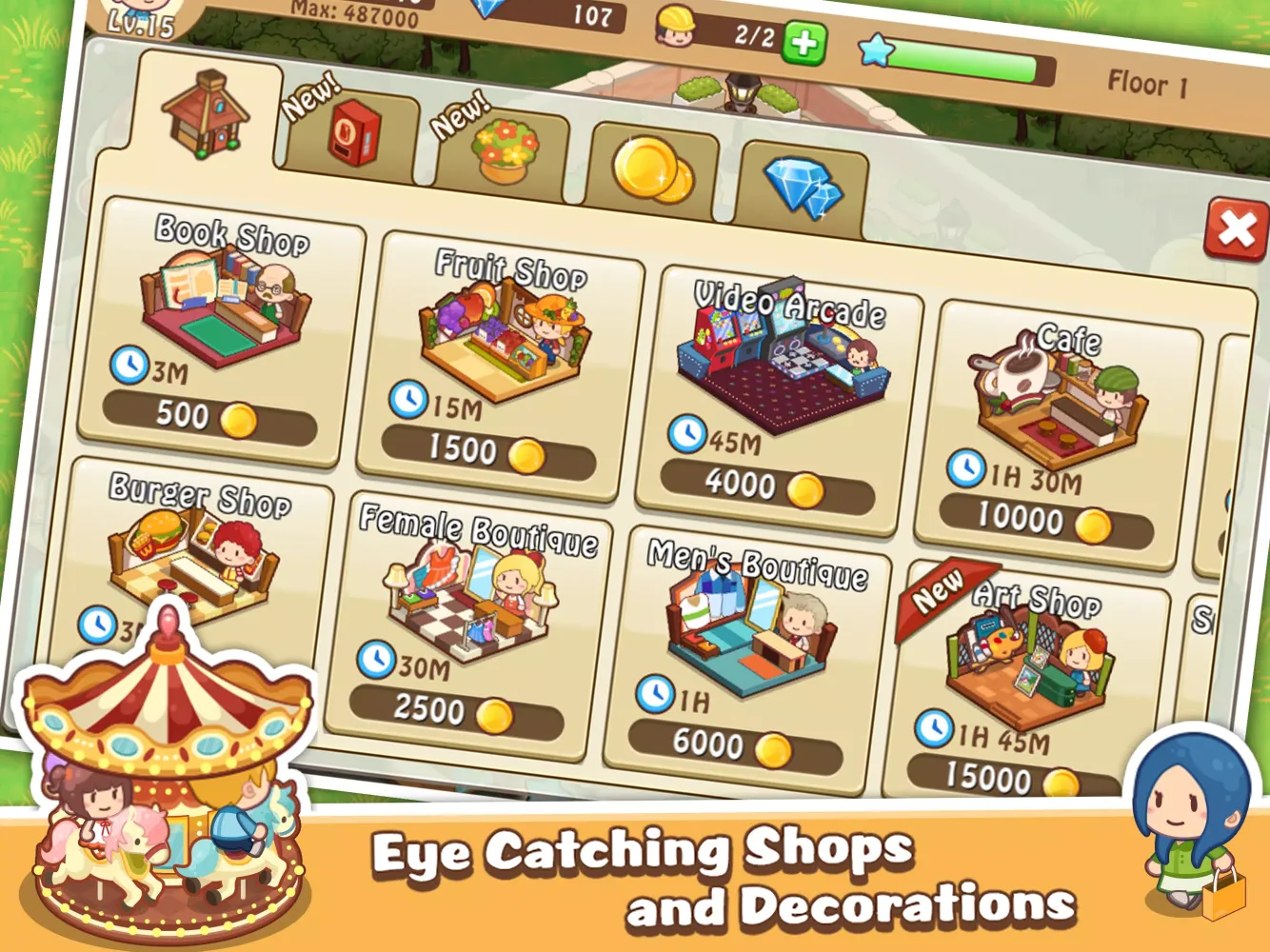 Happy Mall Story: Sim Game Screenshots