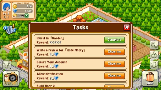 ภาพหน้าจอของ Hotel Story: Resort Simulation