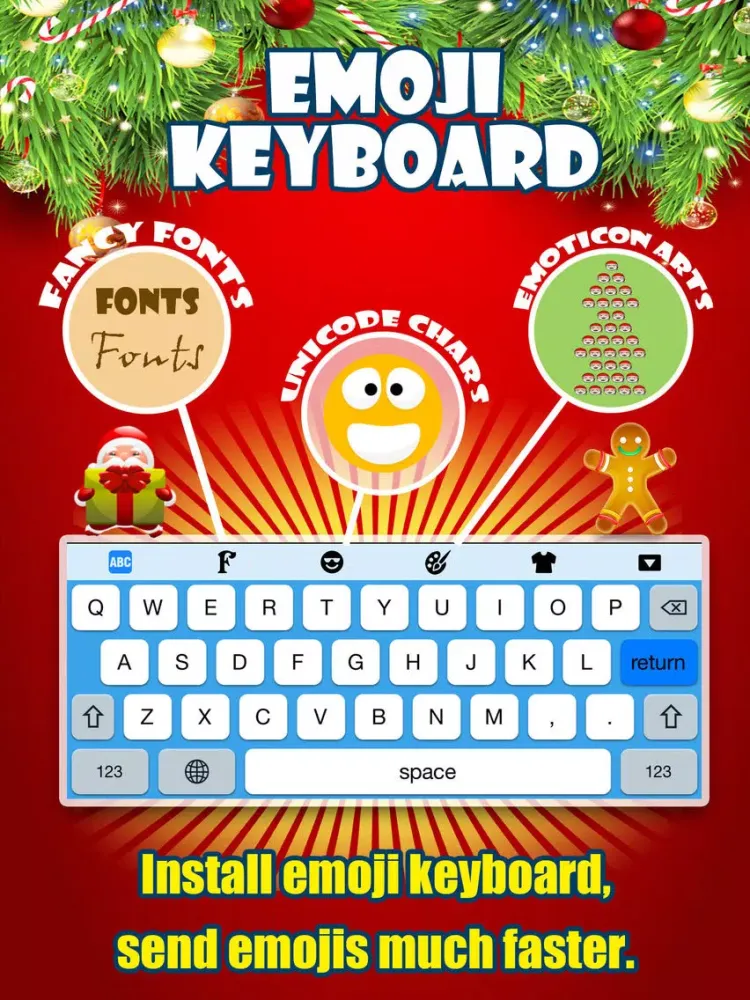 Ảnh chụp màn hình của Emoji Art Pro - Text Emoticon,Smiley Icons &Cool Fonts iPad 
