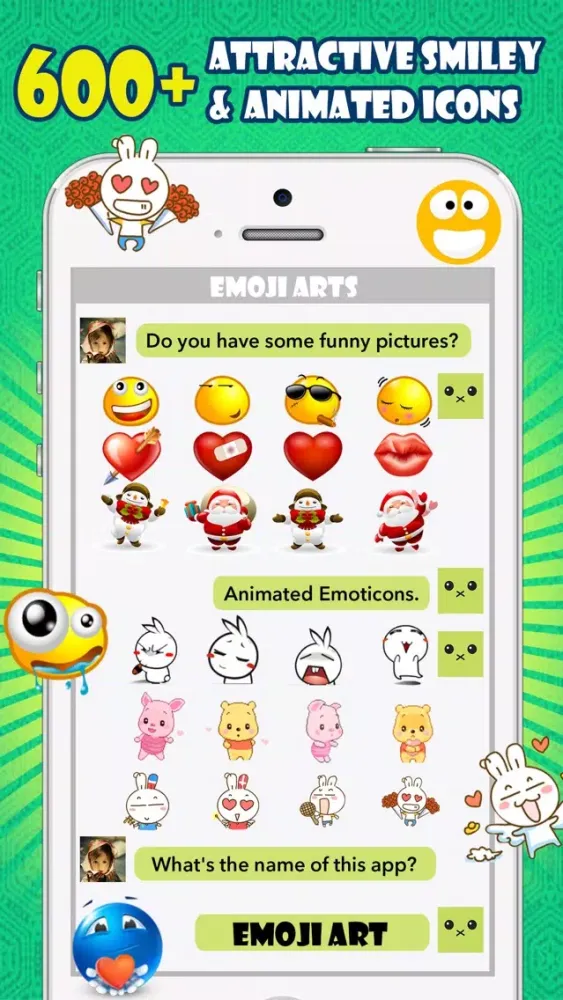 Ảnh chụp màn hình của Emoji Art Pro - Text Emoticon,Smiley Icons &Cool Fonts