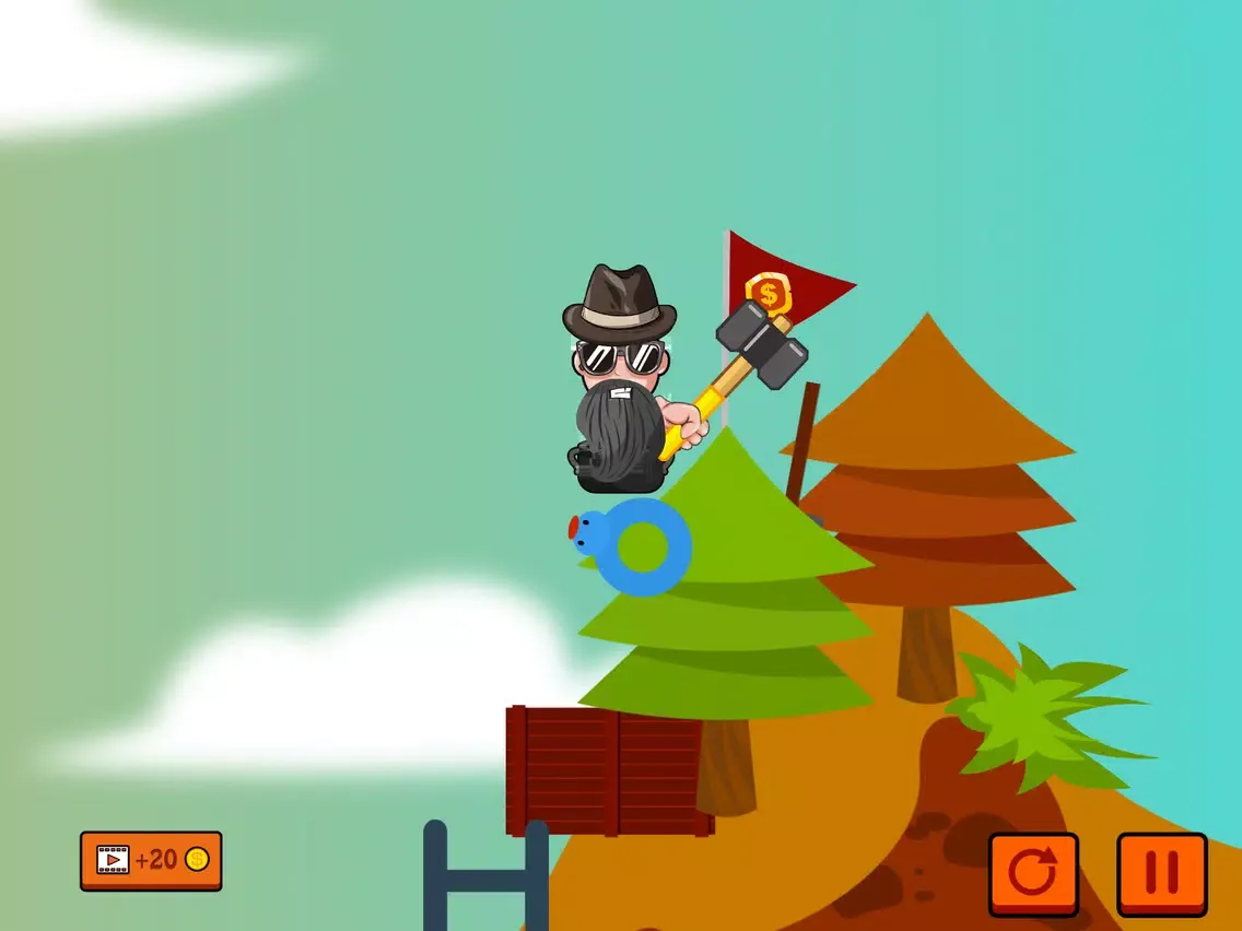Getting Over It - Hammer Man iPad  स्क्रीनशॉट