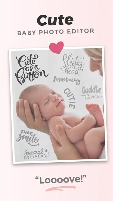 Captures d'écran de Adorable - Baby Photo Editor