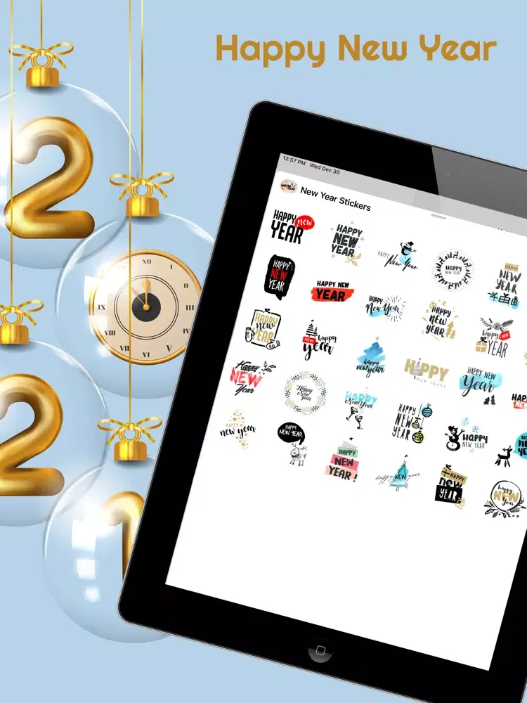 Happy New Yearr 2021 iPad  Screenshots