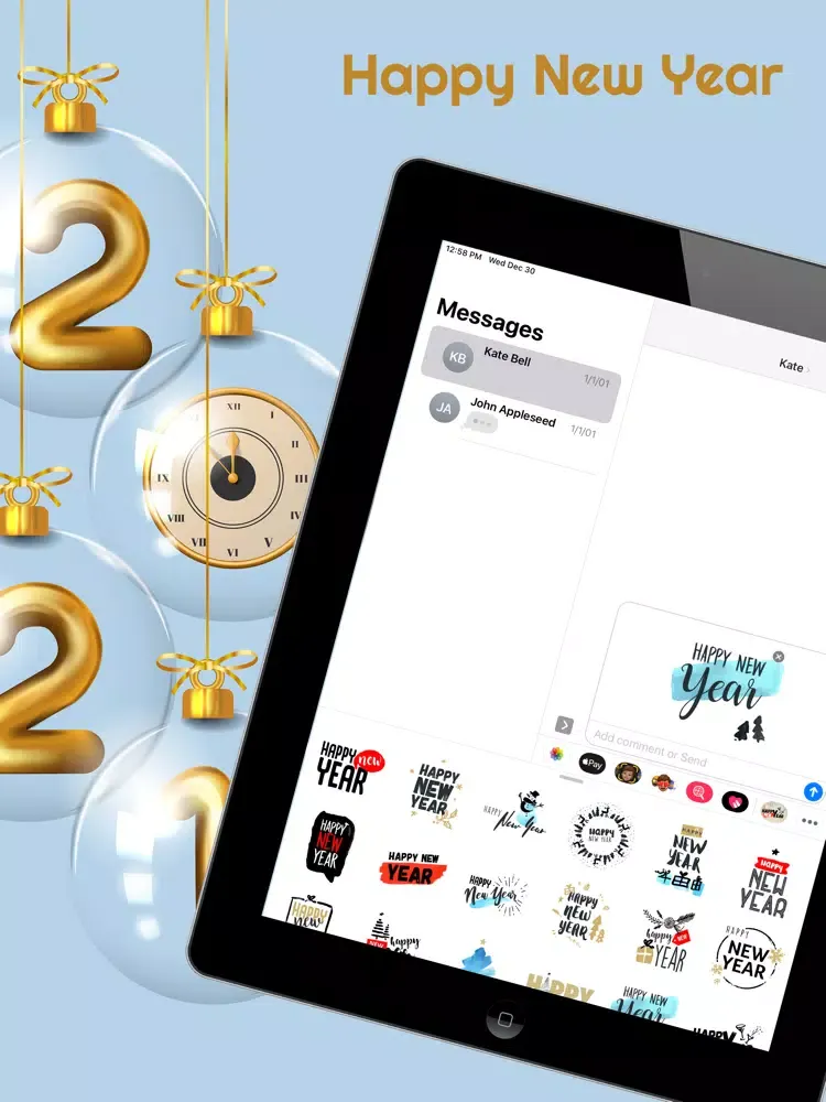 Happy New Yearr 2021 iPad  Screenshots