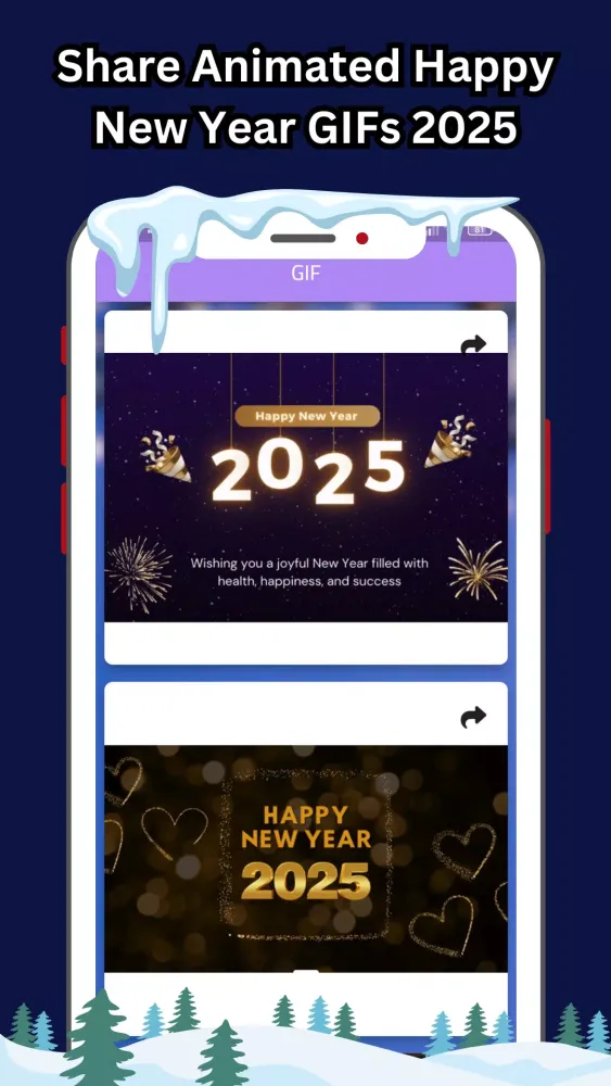 Happy New Year 2025 Wishes Screenshots