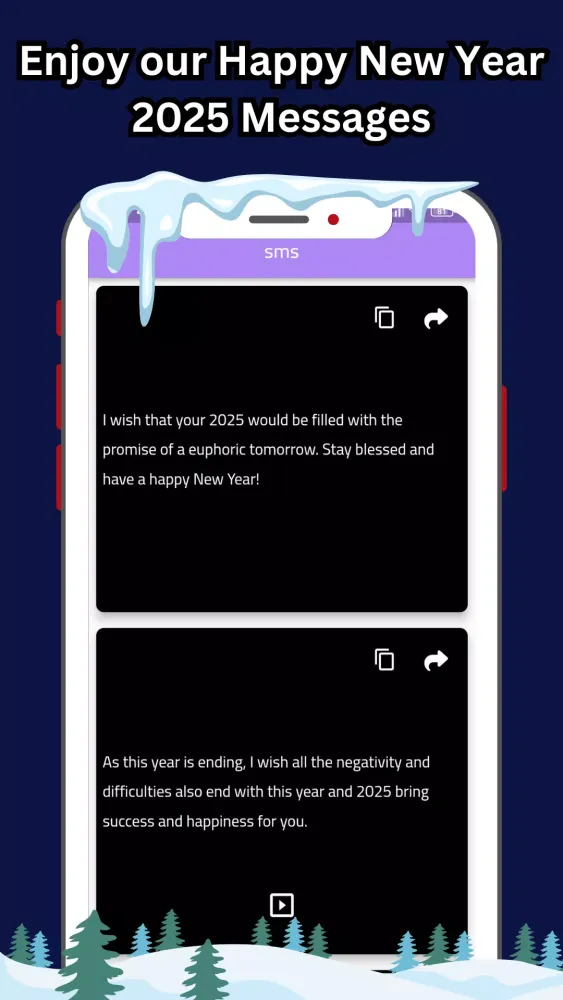 Happy New Year 2025 Wishes Screenshots