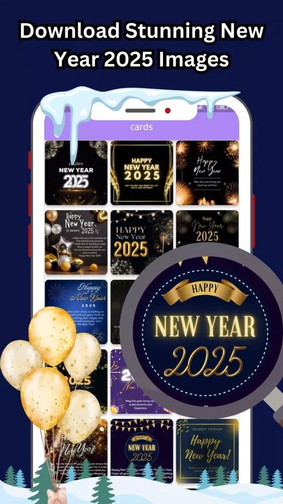 Happy New Year 2025 Wishes Screenshots