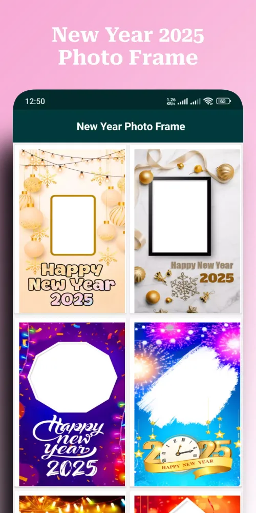 Ảnh chụp màn hình của New Year Photo Frame 2025