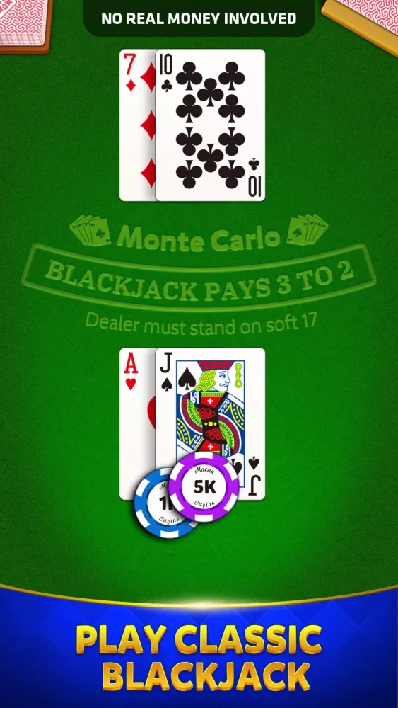 Screenshot di Blackjack