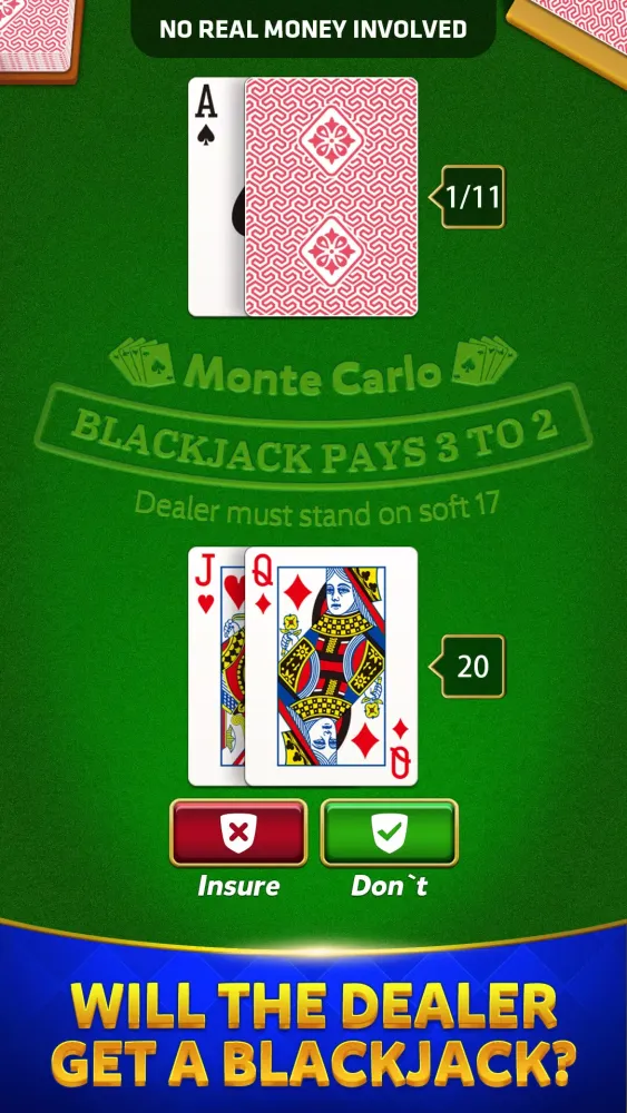 Screenshot di Blackjack