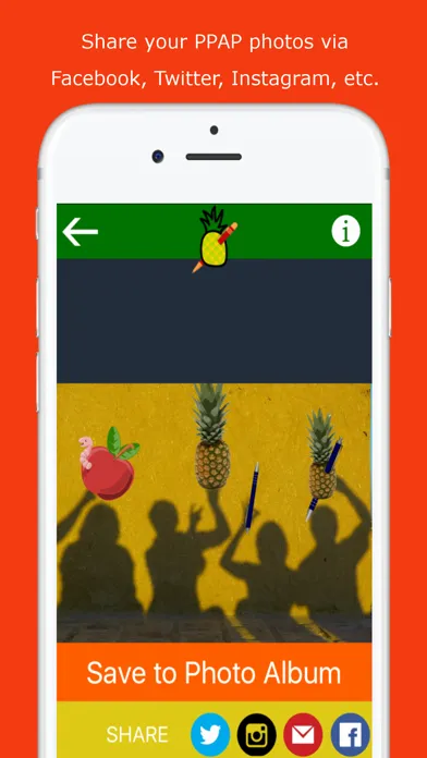 PPAP Photo Editor for Pen Pineapple Apple Pen स्क्रीनशॉट