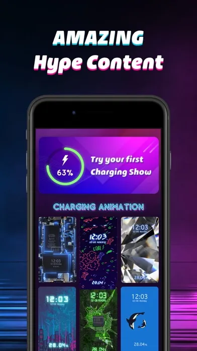 Capturas de tela do Charging Show: Cool Animation