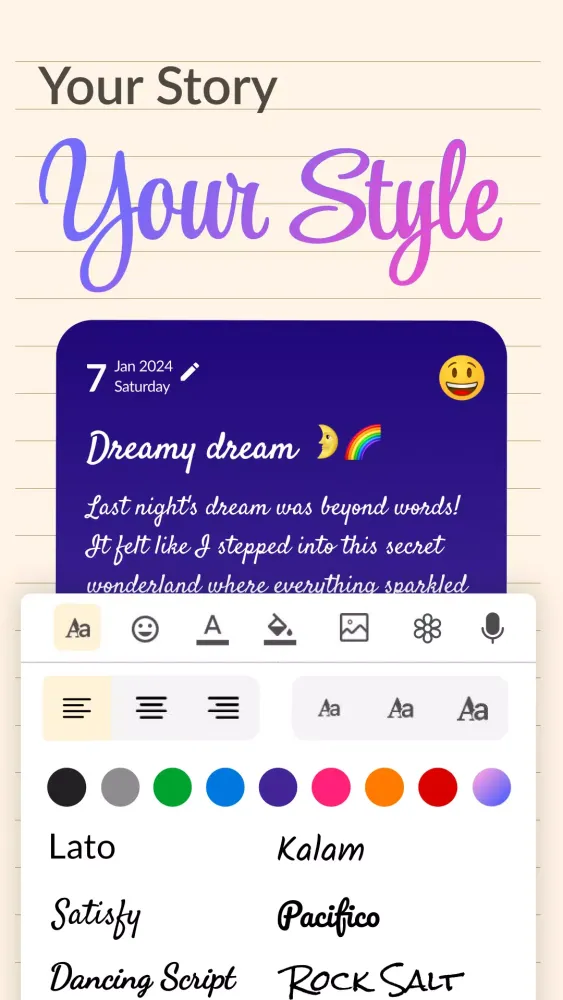 Daily Journal: Diary with lock Screenshots