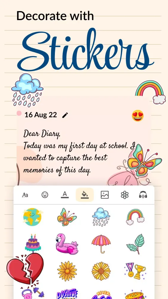 Daily Journal: Diary with lock Screenshots