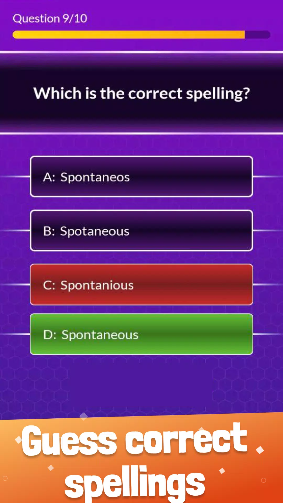 Spelling Bee: Spelling Quiz Screenshots