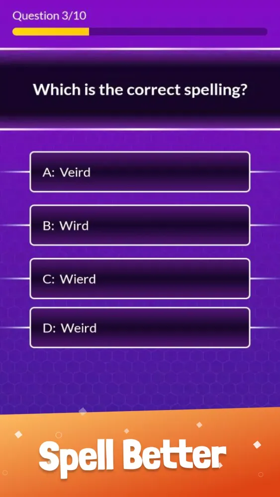 Captures d'écran de Spelling Bee: Spelling Quiz