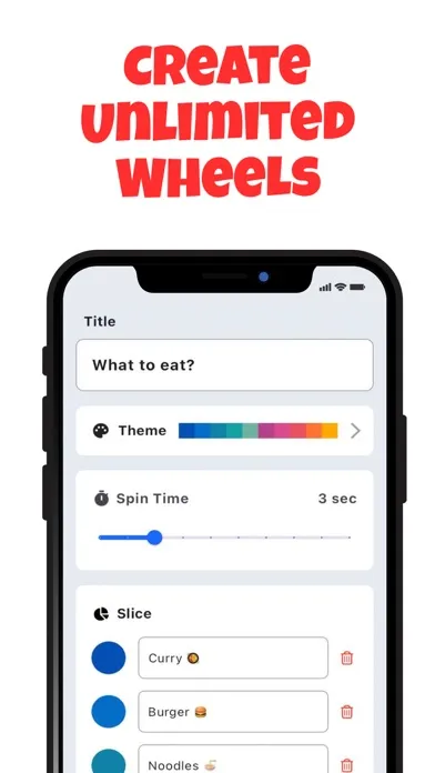 Tangkapan skrin Spin the Wheel, Decision Maker