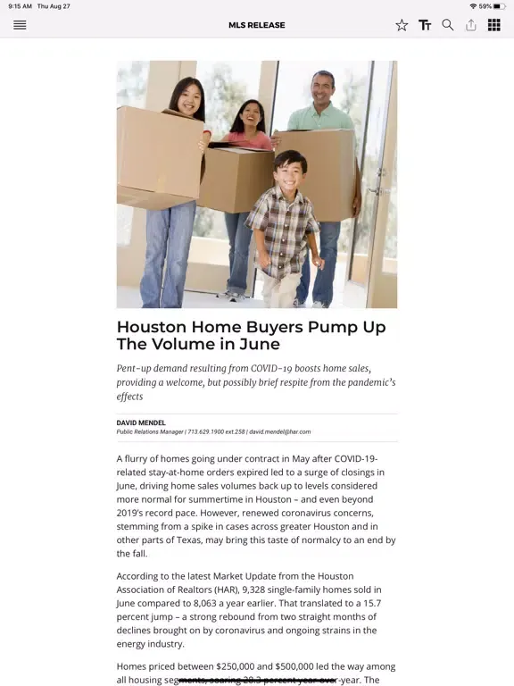 Houston REALTOR Magazine iPad  Ekran Görüntüleri