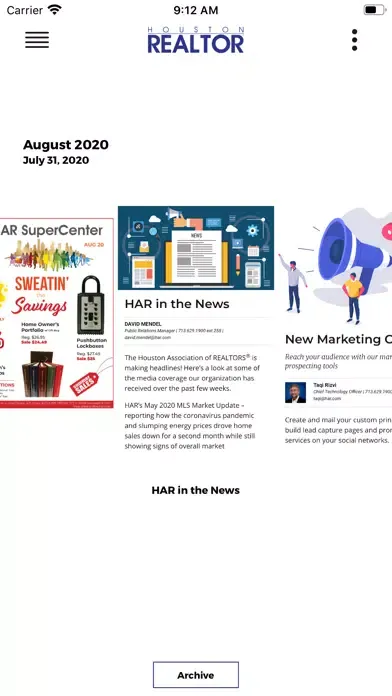 Houston REALTOR Magazine Ekran Görüntüleri
