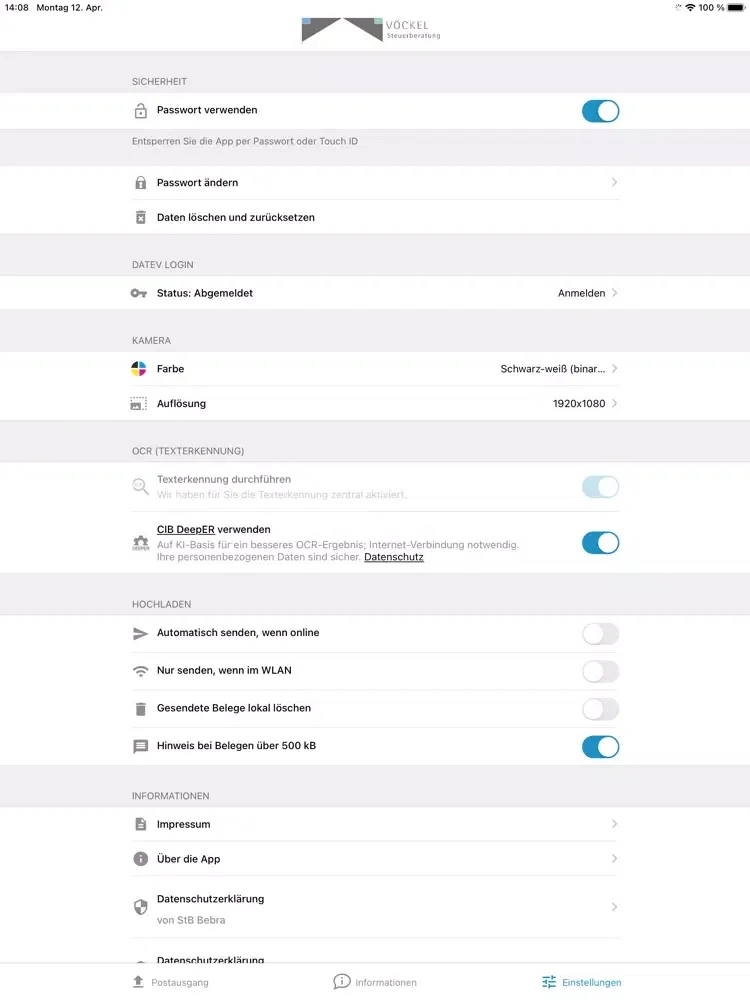 Tangkapan layar StB Bebra iPad 