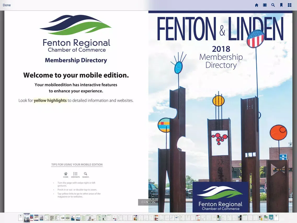 Fenton Membership Directory iPad  سکرین شاٹس