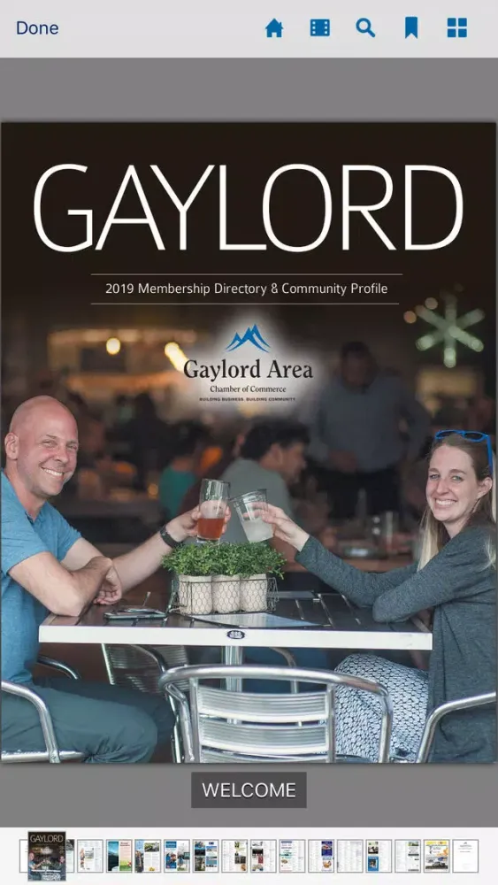 Capturas de tela do Gaylord Membership Directory