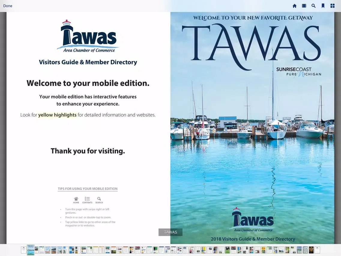Tawas Area Visitors Guide iPad  스크린샷