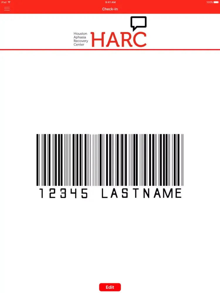 ภาพหน้าจอของ HARC iPad 