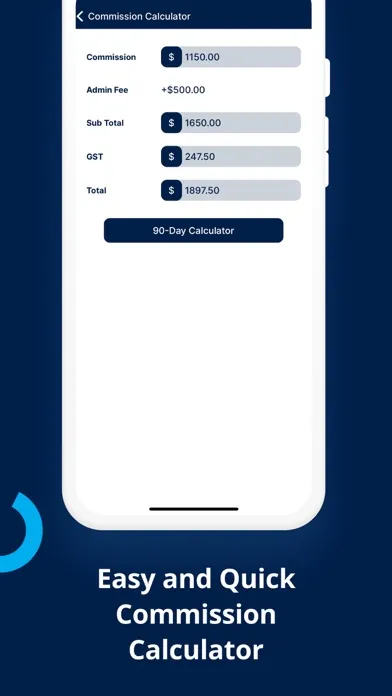 Screenshot di Harcourts Pinnacle Calculator