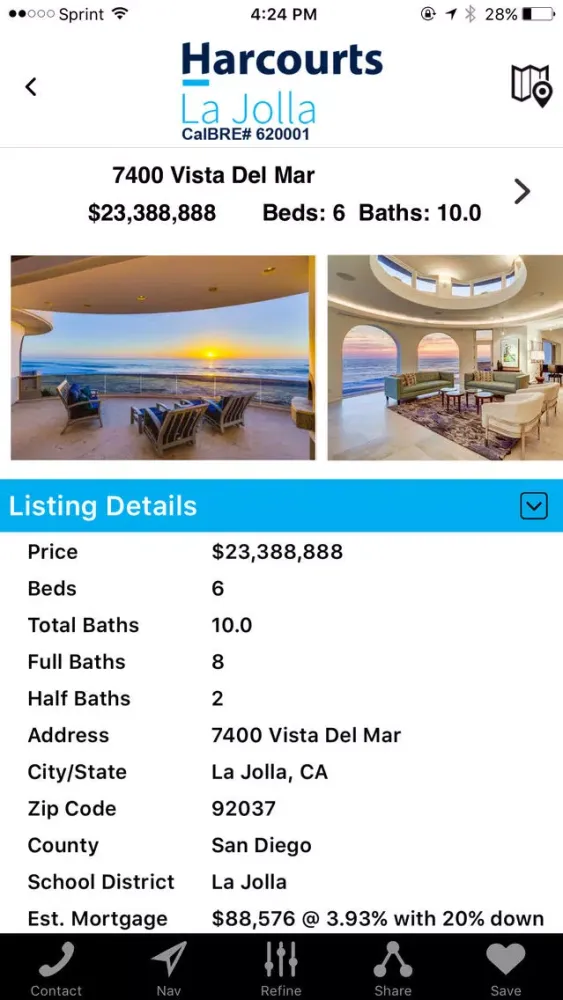 Zrzuty ekranu Harcourts Prestige Properties