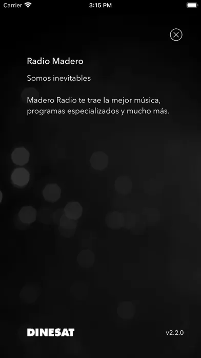 Ảnh chụp màn hình của Radio Madero