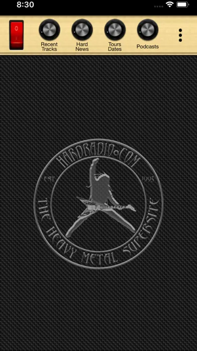 Tangkapan skrin HardRadio Heavy Metal Radio