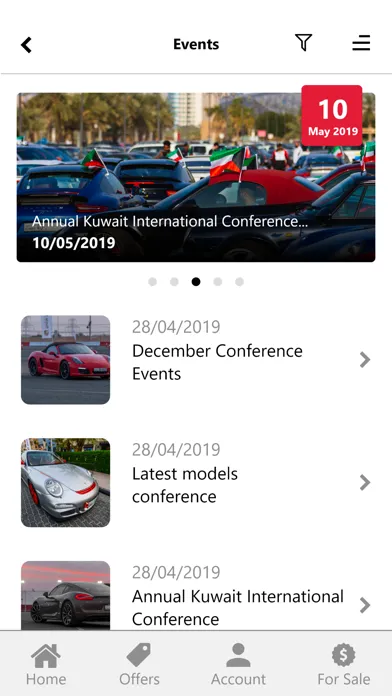 Tangkapan layar Porsche Club Kuwait